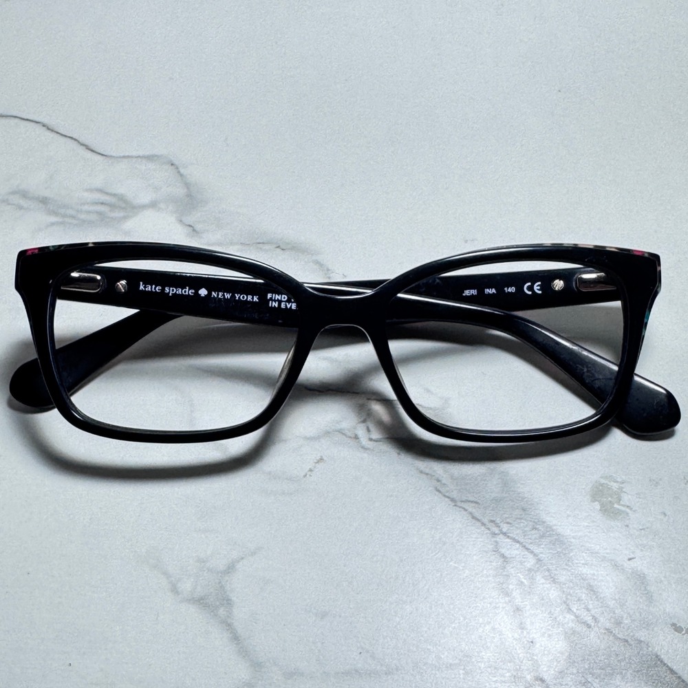 Kate Spade New York Jeri Ina Black Floral Eyeglasses Frames 50-16-140